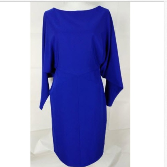 Katherine Kelly Dresses & Skirts - Katherine Kelly Dress Sz 4 Blue Batwing Sleeves